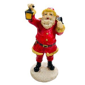 Vintage Santa Jolly Old Saint Nick Ornament Figurine Christmas